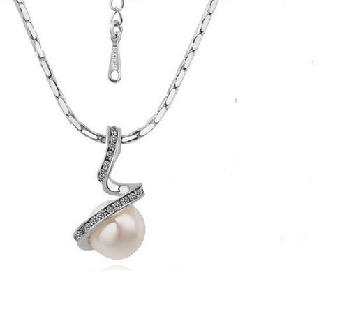 Collier plaqué blanc - collier,