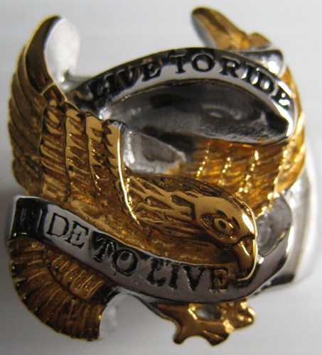 Bague inox aigle - bague,