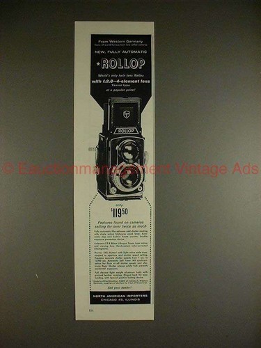 1957 rollop tlr camera - 1957,