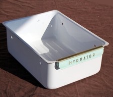 Tiroir en Tôle émaillée HYDRATOR pour réfrigérateur FRIGIDAIRE années 50 Design