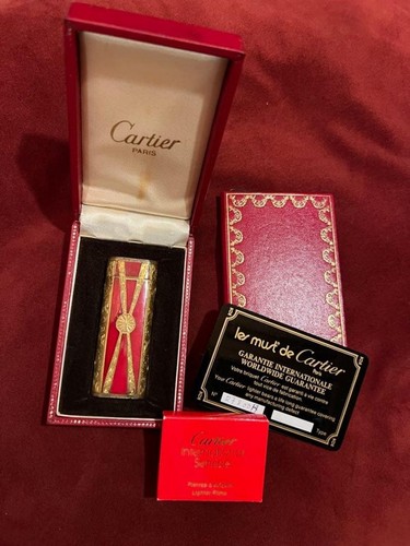 Briquet gaz vintage cartier - à,