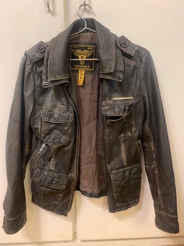 Veste cuir superdry homme - en,