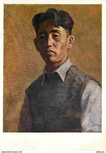 Postcard art painting - -,