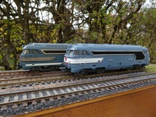 Lot de 2 locomotives diesel BB 67001 de Jouef ref inconnu échelle HO