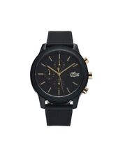 Montre Lacoste Homme 2001310 Bracelet en Silicone Noir - Chronographe - Neuf