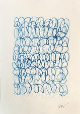 Monochrome Abstrait Cyanotype