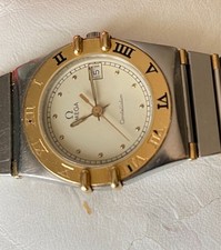 OMEGA  Constellation Manhattan en or 18 cts et acier