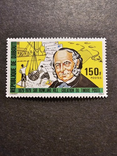 Timbre djibouti sir rowland - timbre,