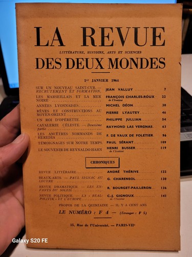 Revue des deux - la,