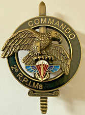 Brevet COMMANDO  FORCES SPECIALES PARA  2 R.P.I.Ma, Bronze