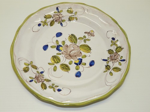 Assiette decor fleurs style - decor,