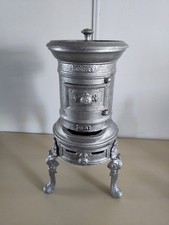 Poêle ancien fonte - poêle, Émaillée