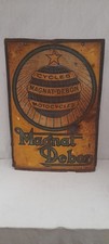 Rare plaque tôle publicitaire ancienne Magnat Debon Velo Moto Cycles Vers 1910 
