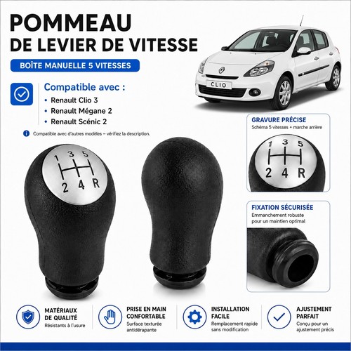 Pommeau vitesse levier de - pommeau,