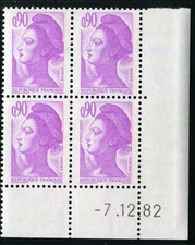 TIMBRE COIN DATE : LIBERTE 