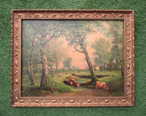 Ancien beau tableau - , grande
