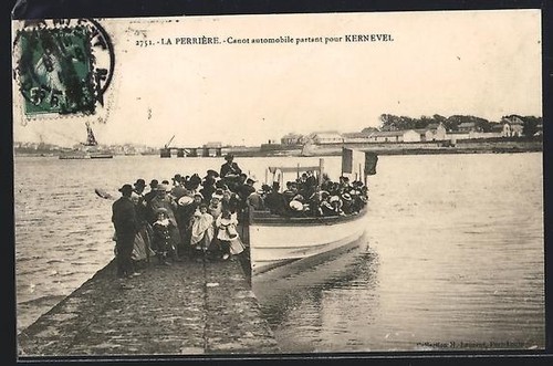 Cpa perrière canot - perrière,,