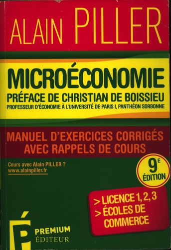 Microéconomie manuel - microéconomie, :