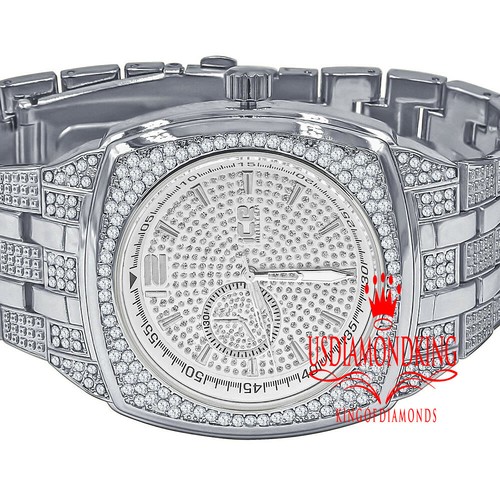 Mens white gold simulated - gold,