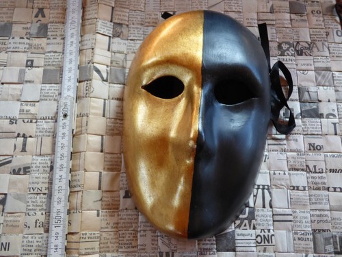 Mask neutra oro nero gianni - mask,