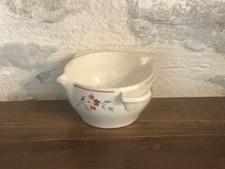 Saucière en céramique Moulin des Loups & Hamage, décor fleuri