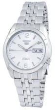Montre Seiko 5 Argent et Blanc