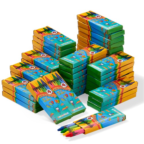 Boîte crayons cire 4 - de,