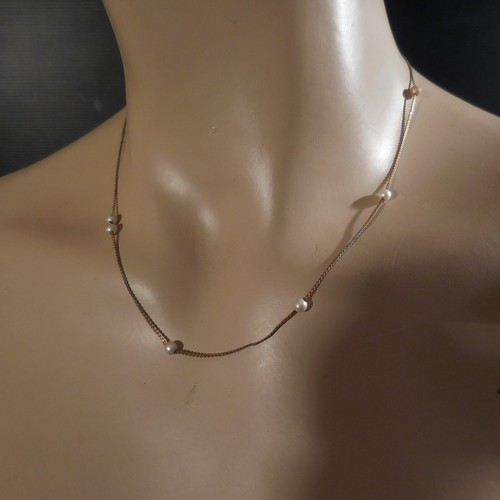 Collier perle cfa métal - collier,