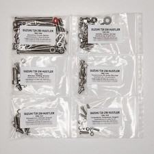 SUZUKI T20 X6 HUSTLER 250 1966-1968 Kit n°1 vis CRUCIFORME inox moteur
