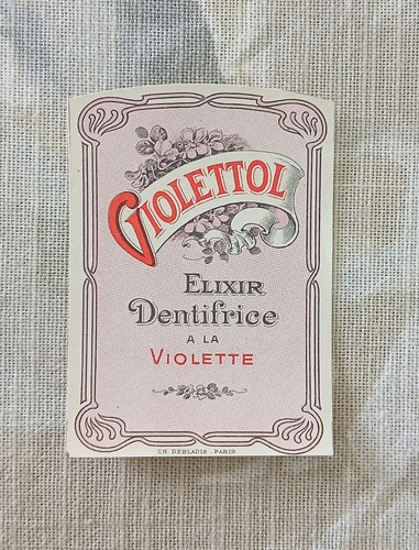 Etiquette dentifrice ancienne - dentifrice,