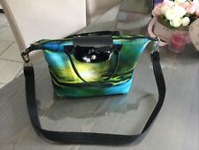 Sac pliage bandoulière LONGCHAMP cuir verni noir édition limitée bon état