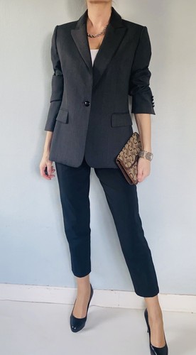 Veste grise col - ,