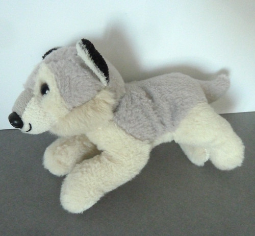 Doudou peluche chien husky - sc.,