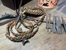 Laisse pour chien tressée en cuir résistant Shwann, laisse faite à la main de...