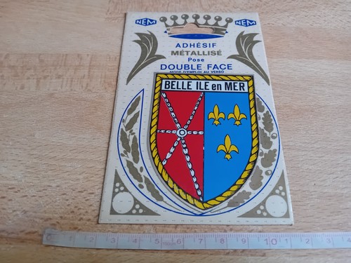 Blason adhésif métallisé