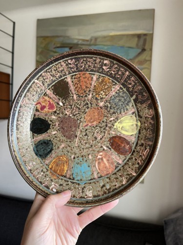 Ancienne assiette palette - assiette, de