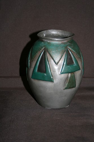 Vase étain art déco - étain,