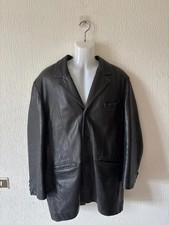 Veste en cuir noir Milestone