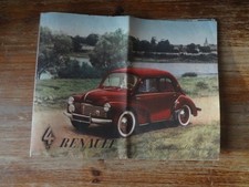 RENAULT 4CV  : grand dépliant