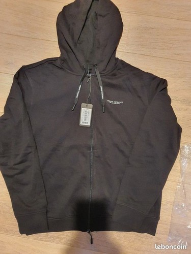 Sweat zipper capuche armani - zipper,