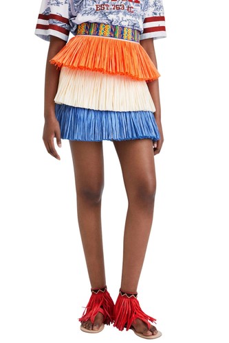 Jupe tricolore desigual - jupe, x