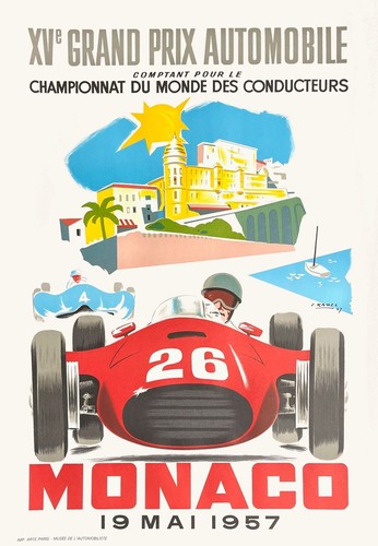 Affiche monaco 1957 xve - 1957,