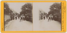 Stéréo amateur 1904. L'Axenstrasse. Vers Flüelen. Visionneuse stéréo. Suisse.