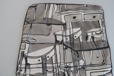 Housse Coussin  tissu Ikea 2012 fait main gris avec passepoil 45 x 45 n° 2/2