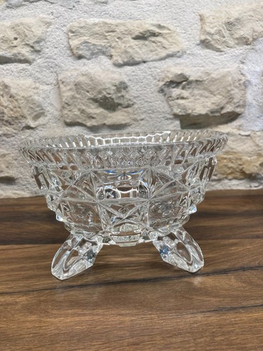 Coupe vintage verre pressé - coupe,
