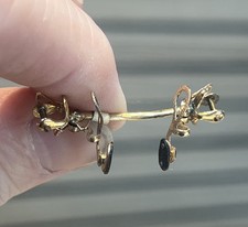 Pince Nez Gold Plated Rimless Nose Piece 1910 New Old Stock French Glasses