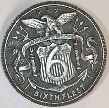 Insigne 6eme Flotte De Calandre Pour Véhicule U.S Diamètre 65mm Fabricant Drago