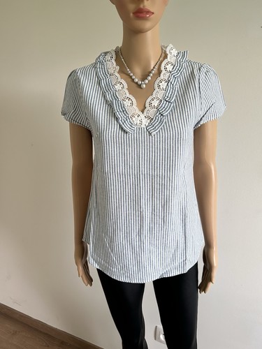 Blouse rayée bleue - , et