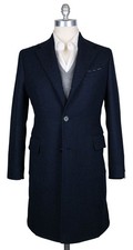 Manteau En Laine Bleu Marine