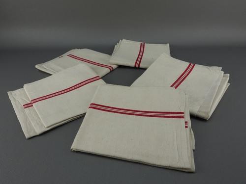 Lot torchons anciens en - 5,